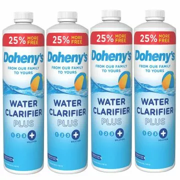 Four 1 Quart Bottles of Doheny's Water Clarifier Plus