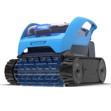Front angled view of the Polaris PIXEL Inground / Above Ground Cordless Robotic Pool Cleaner