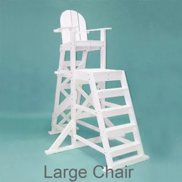 Tailwind Resin Lifeguard Chair, Large 71Lx59Wx85H in