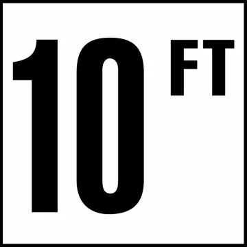 Inlays G610092 Foot Series Glass Overlay Info Tile, 10 FT