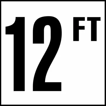 Inlays G610094 Foot Series Glass Overlay Info Tile, 12 FT