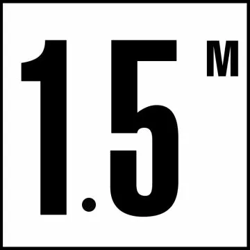 Inlays C612715 Metric Series Smooth Ceramic Info Tile, 1.5 M