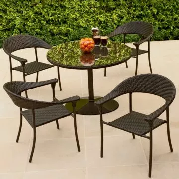 Woodard Barlow Wicker Series Dining Furniture