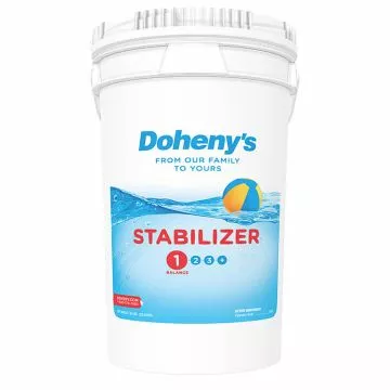 Doheny's Stabilizer 50 lb bucket - 100% cyanuric acid to increase chlorine effectiveness in your pool.