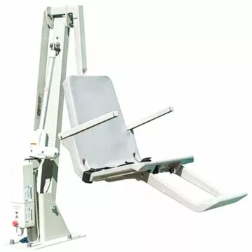 Side view of SR Smith MultiLift2 Pool Lift no Anchor in gray
