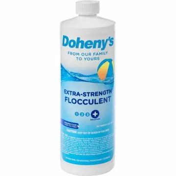 Doheny's Extra-Strength Flocculent, 1 Quart - Extra-Strength Flocculent bottle for easy debris removal from pools