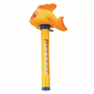 Doheny's Fish Character Pool Thermometer with easy-to-read Fahrenheit and Celsius scale and secure cord