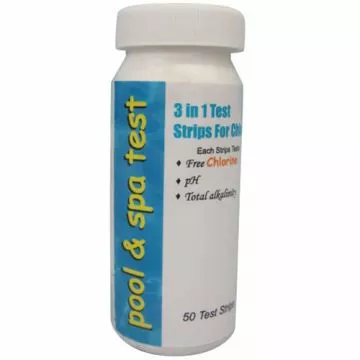 Doheny's 3-in-1 Value Test Strips, Chlorine