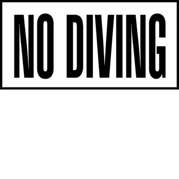 Inlays C621700 Non-Skid Ceramic Message Info Tile, No Diving
