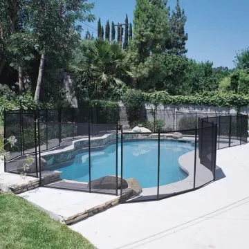 Black Removable Pool Protection Fencing, 5x10 ft Fence Section
