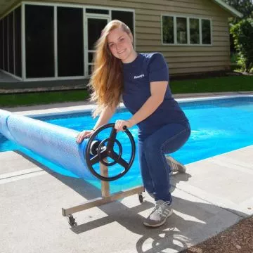 Doheny's Deluxe Stainless Steel Inground Reel System, up to 18 ft