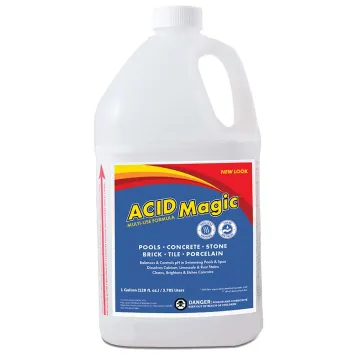 Certol Acid Magic, 1 Gallon Jug - User-Friendly Muriatic Acid with 90% Fewer Fumes