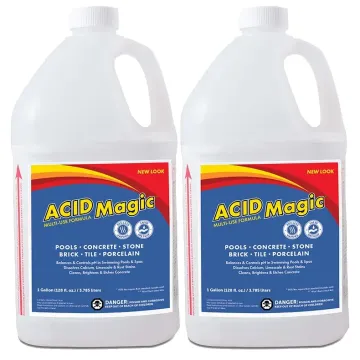 Certol Acid Magic - (4)  1 Gallon Jugs - User-Friendly Muriatic Acid with 90% Fewer Fumes