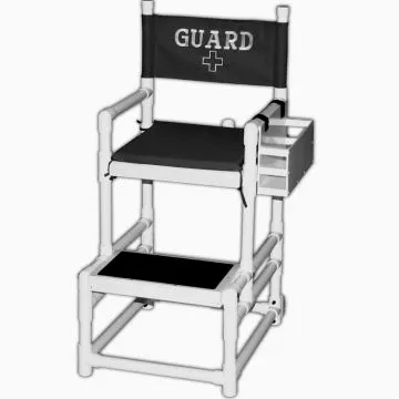 H20 Innovations Portable LIfeguard Station chair in black