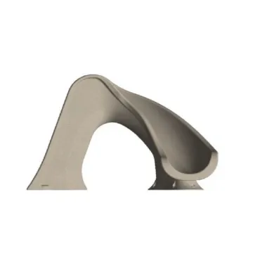 Inground Pool Slide, Right Turn, Sandstone by Global Pool Products