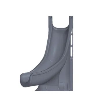 Global Pool Products Tidal Wave Inground Pool Slide, Left Turn, Grey