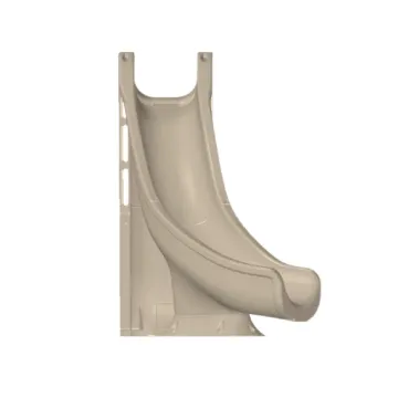 Global Pool Products Tidal Wave Inground Pool Slide, Left Turn, Sandstone