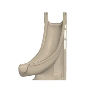 Global Pool Products Tidal Wave Inground Pool Slide, Right Turn, Sandstone