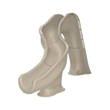 Global Pool Products Rip Tide Pool Slide, Left Turn, Sandstone