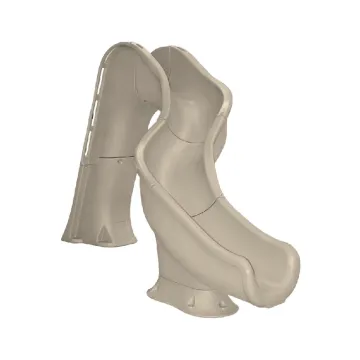Global Pool Products Rip Tide Pool Slide, Right Turn, Sandstone
