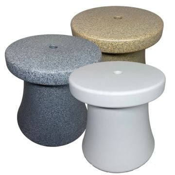 View of all three color options of the In-Pool Side Tables
