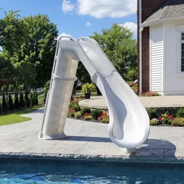Lifestyle image of the Bad Axe X7 slide by the pool