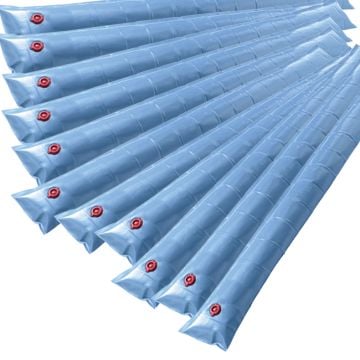 8 ft., 20 gauge deluxe heavy-duty single chamber water bags - 12 pack