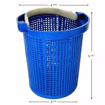 Pump Basket Pentair American / Starite W/ Small Holes 39000600 C10833p Powder Coated Btm: 3 3/4" Top: 4 9/16" Ht: 5 1/8"