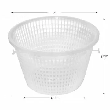 Skimmer Basket Sylvan 59200107 Plastic Btm: 4 11/16" Top: 7" Ht: 4 3/16"