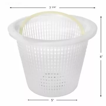 Skimmer Basket Baker Hydro / Pentair Purex 51b1026 P01340 Plastic Btm: 5" Top: 7 13/16" Ht: 6"