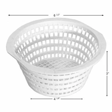 Skimmer Basket Aqua Leader Als003 Plastic Btm: 4 1/8" Top: 6 1/2" Ht: 3"