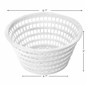 Skimmer Basket Olympic Acm88 Plastic Btm: 4 1/8" Top: 6 1/8" Ht: 3"