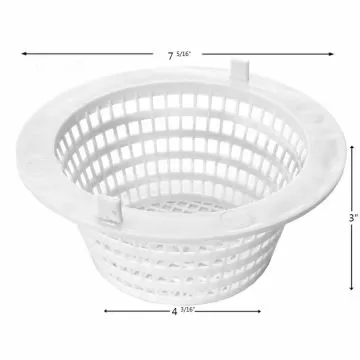 Skimmer Basket Seasonmaster W / Tabs Sms004 Plastic Btm: 4 3/16" Top: 7 5/16" Ht: 3"