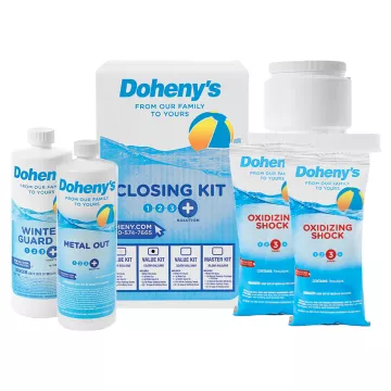 Doheny's Winter Pool Closing Kit for pools up to 15,000 Gallons | pool chemicals | chemicals for pools | pool closing | winterization