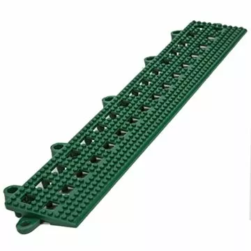 Dri-Dek 2x12 in Beveled Edge Tile Pool Decking, Kelly Green