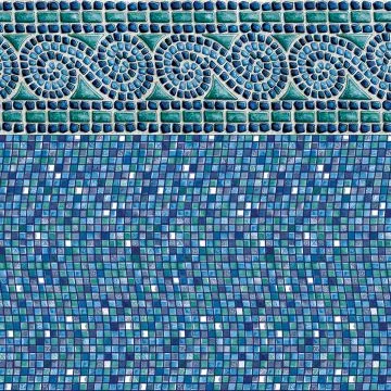 Swimline 16x32 ft Flat Bottom 25 Gauge Rectangular Pool Liner, Indigo