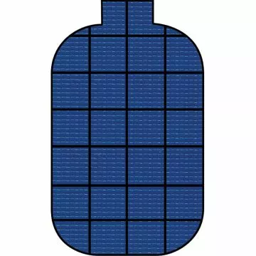 Doheny's 10 Year Solid Safety Cover for 18x36 ft Rectangular Pool with 4 ft Radius Corners and 4x8 Center End Step, Blue