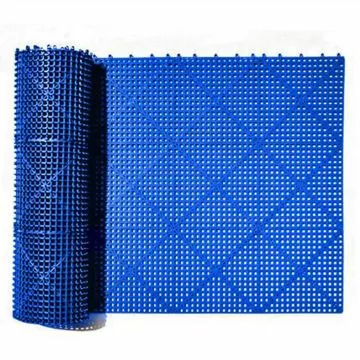 Dri-Dek 3x12 ft Roll Tile Pool Decking, Blue