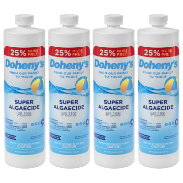 Four 1 Quart Bottles of Doheny's Super Algaecide Plus