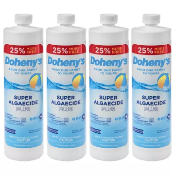 Four 1 Quart Bottles of Doheny's Super Algaecide Plus