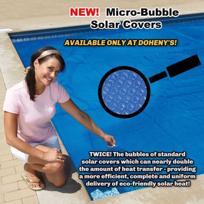 Doheny s Standard Blue 1600 Series Micro Bubble Solar Cover 3 year warranty 16x32 ft Rectangular Doheny s Pool Supplies Fast