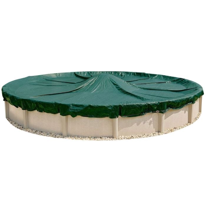 16 Year Above Ground Round Max-Force Winter Cover on Pool and no background
