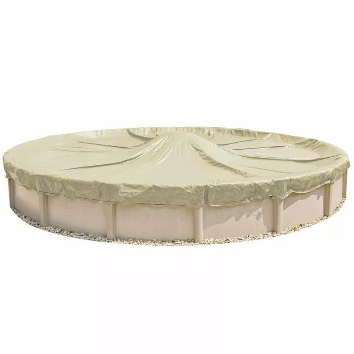 20 Year Above Ground Round Pro-Tek Winter Cover on Pool and no background 20 Year Above Ground Round Pro-Tek Winter Cover on Pool and no background
