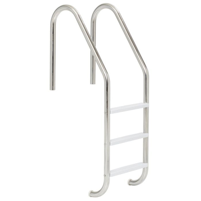 Splash 3-Tread Stainless Steel Ladder with Cycolac Tread