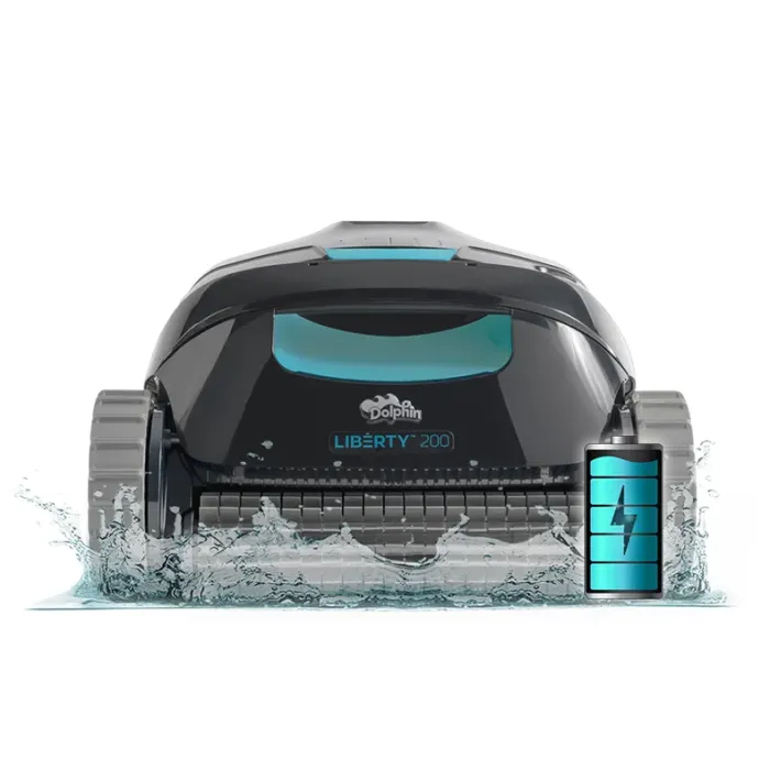 Dolphin Liberty 200 Robotic Cleaner with water splash