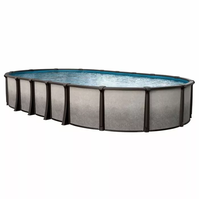 Doheny's Milano Resin 52 inch Pool 15x30 foot Oval with Synflex resin frame and corrosion-resistant Duratex 2000 finished steel walls.