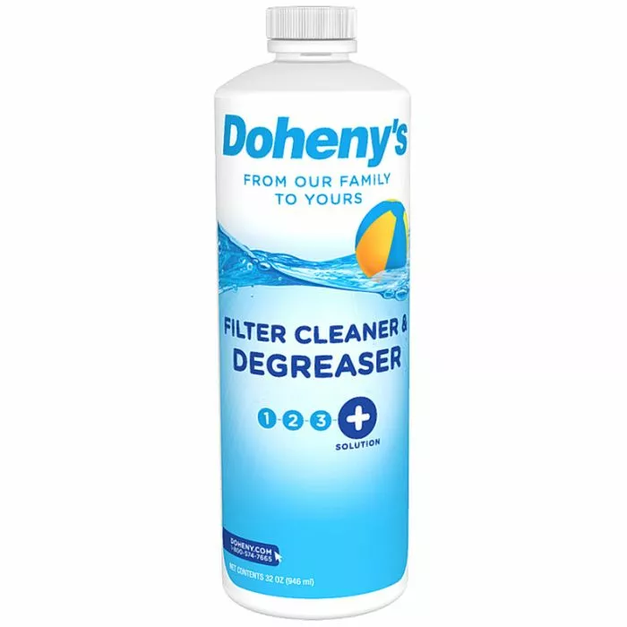 Doheny's Filter Cleaner & Degreaser - Cleans Sand, DE and Cartridge Filters, 1 Quart