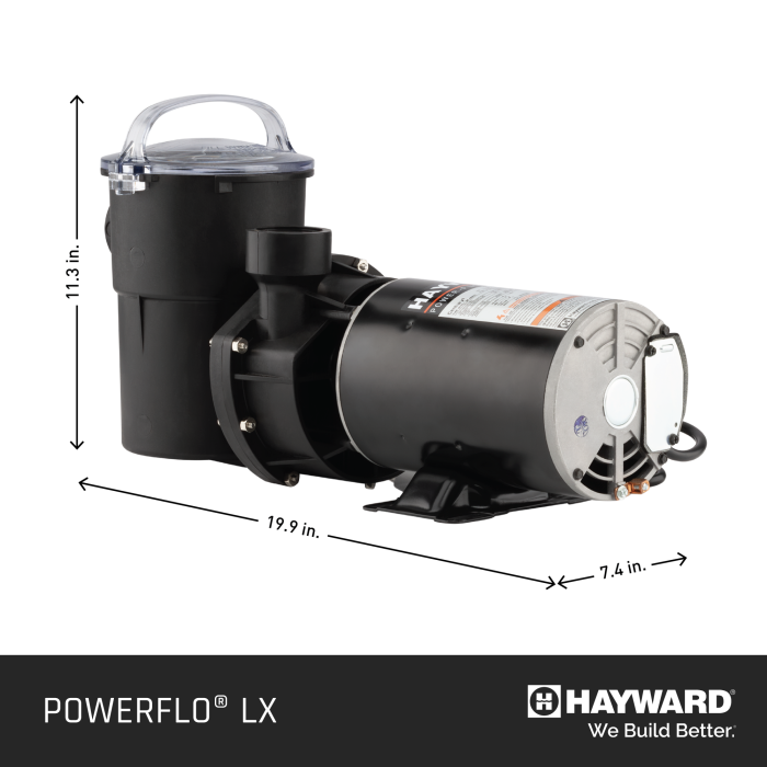 Hayward Power Flo LX 1.5 HP Above Ground Pool Pump - Doheny's