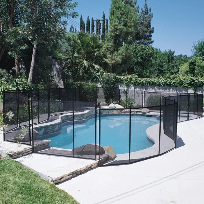 Black Removable Pool Protection Fencing, 5x10 ft Fence Section