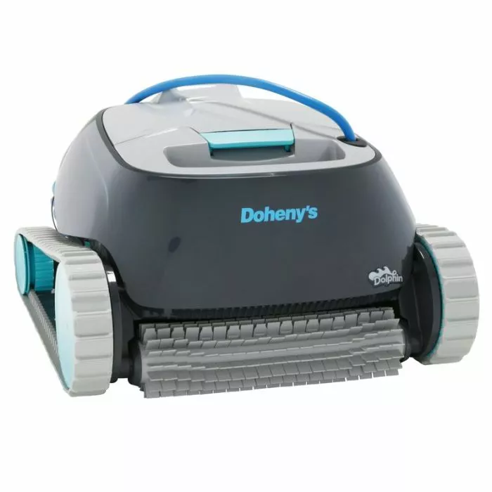 Doheny's Advantage Inground Robotic Cleaner Powered by Dolphin front view Doheny's Advantage Inground Robotic Cleaner Powered by Dolphin front view